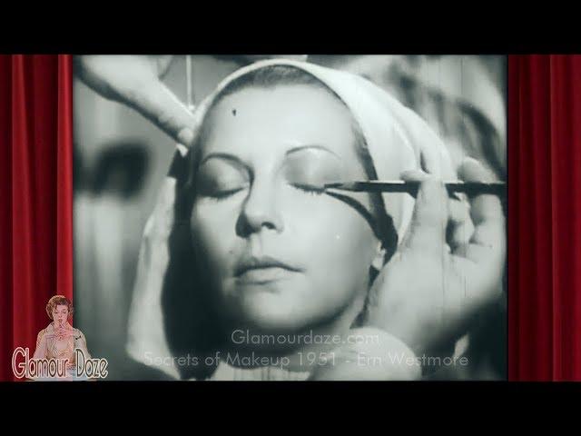 1950's Makeup | Vintage Tutorial by Ern Westmore 1951