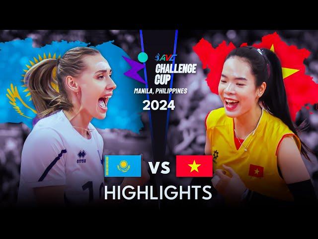  KAZAKHSTAN vs VIETNAM  | FINAL Highlights | AVC Challenge Cup 2024