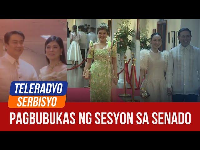 Senators walk the red carpet ahead of session opening | Teleradyo Serbisyo (22 July 2024)