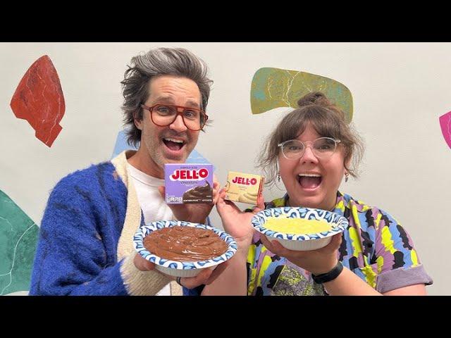 Reviewing Jell-O Boxed Pudding with Link Neal! (Pudding Taste Test) | Sporked