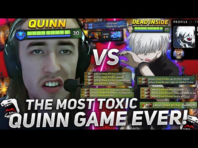 THE MOST TOXIC QUINN GAME EVER! | QUINN with TYPICAL DEAD INSIDE DOTA 2 PLAYER
