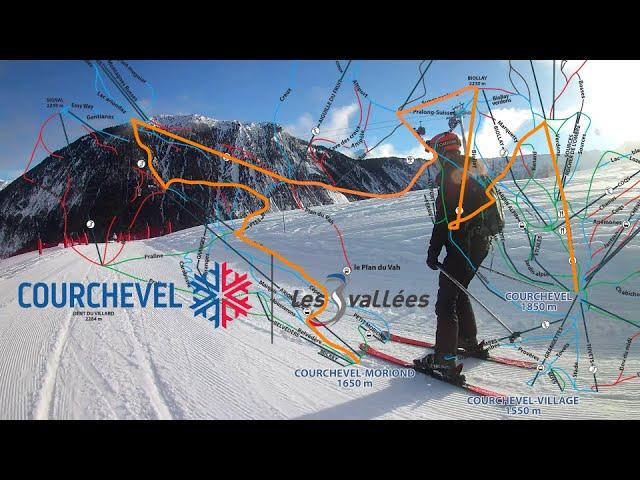 Courchevel - Skiing from 1850 to 1650