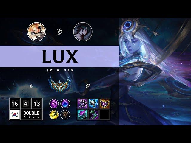 Lux Mid vs Hwei - KR Challenger Patch 14.12