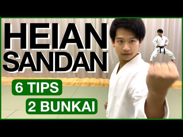 HEIAN SANDAN Kata Tutorial! 6 Tips & 2 Bunkai!