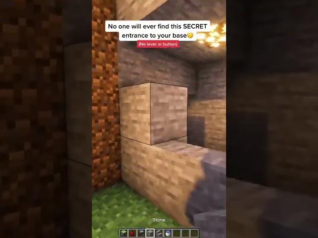 Minecraft: Secret Entrance | #shorts