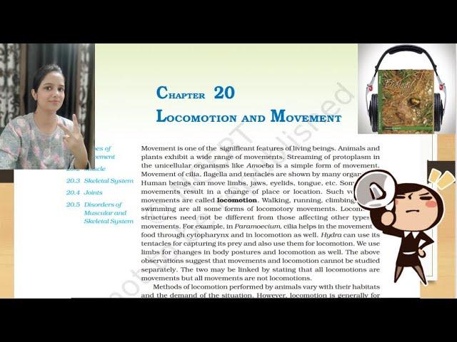 Locomotion and Movement NCERT Reading | NCERT Class11 Biology Audiobook | NCERT Reading |NCERT Audio