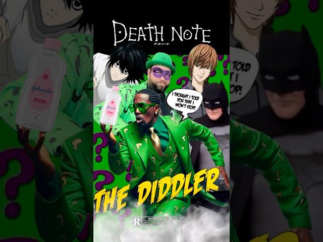 Does The Diddler Know Death Note?   #shorts #diddy #riddles #dc #anime #deathnote #funny #memes