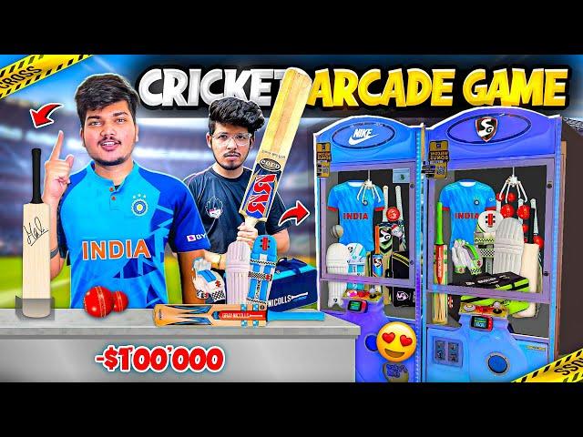 New Cricket Arcade Gaming Zone Virat Kholi  Signed Bat In Claw Machine -Ritik Jain Vlogs