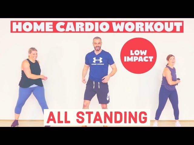 Low impact, fat burning, cardio workout from home.