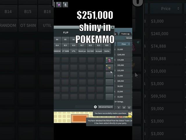 $2,000,000 profit in PokeMMO with One Click.  #shinypokemon #pokemon #pokemmo #gaming #flipping