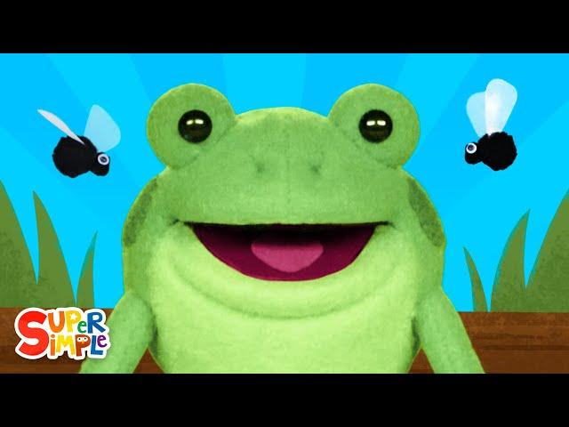 Five Little Speckled Frogs featuring Frog Puppets! | Kids Song | Super Simple Songs