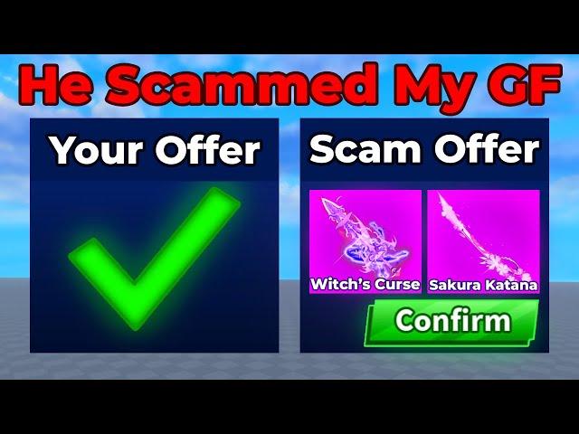 He SCAMMED My Girlfriend, So I EXPOSED Him.. (Roblox Blade Ball)