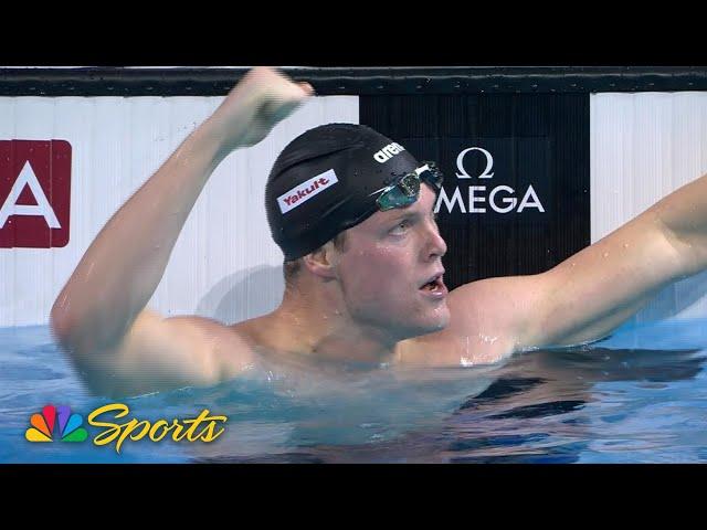 Luke Hobson FLIES to 200m freestyle WORLD RECORD at short course worlds | NBC Sports