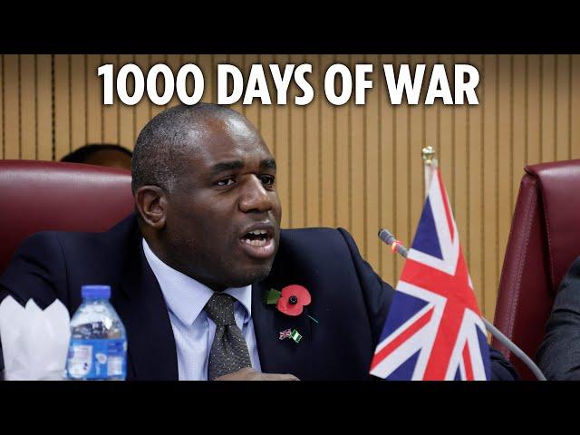 LIVE: Foreign Secretary David Lammy speaks in Parliament as Ukrainians mark 1,000 days of war