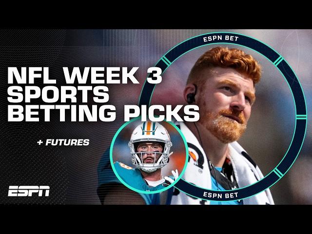 BETTING PICKS: Dolphins vs. Seahawks, Panthers vs. Raiders + NFL Futures  | ESPN BET Live