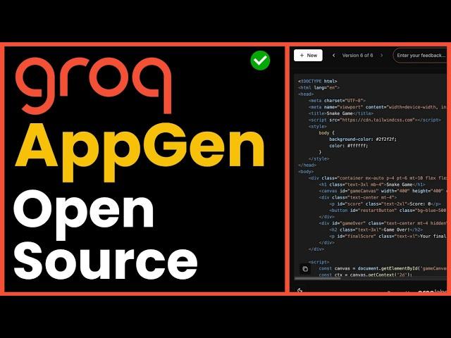 FREE GroqLabs AppGen Fastest AI Coding Agent! Open Source Llama 3.3 + Groq [Self Hosted]