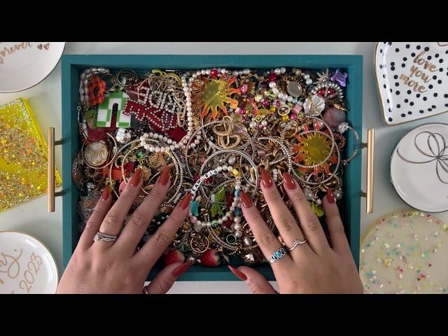 ASMR Organizing My Jewelry Collection | 100+ Jewelry Triggers (1 HOUR)