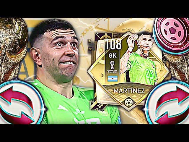 THIS GK IS INSANE!!! 108 EMILIANO MARTINEZ REVIEW: TEAM OF THE TOURNAMENT WORLD CUP | FIFA MOBILE 22