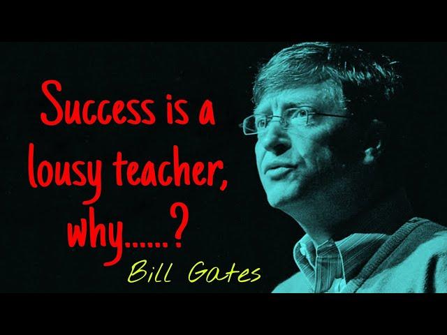 Motivation Video //Success is a lousy teacher //Bill Gates //Shorts //Quotes