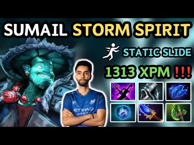  7.36a SUMAIL STORM SPIRIT Midlane Insane COMEBACK  1313 XPM Storm Spirit - Dota 2