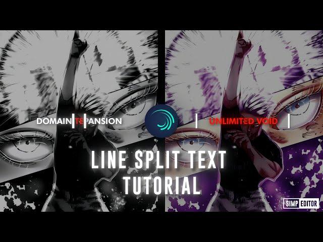 Line split text tutorial || Alight motion