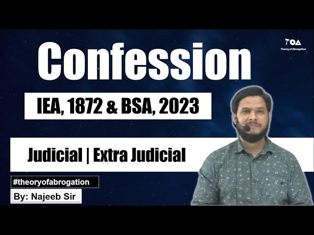 Confession under Evidence Act || Judicial & Non Judicial