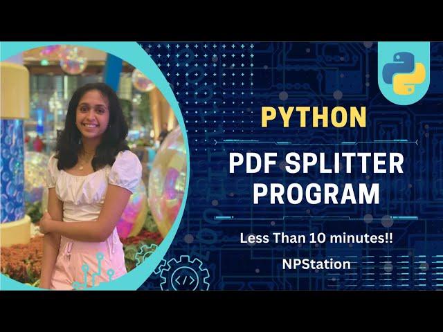 PDF Splitter Program in Python