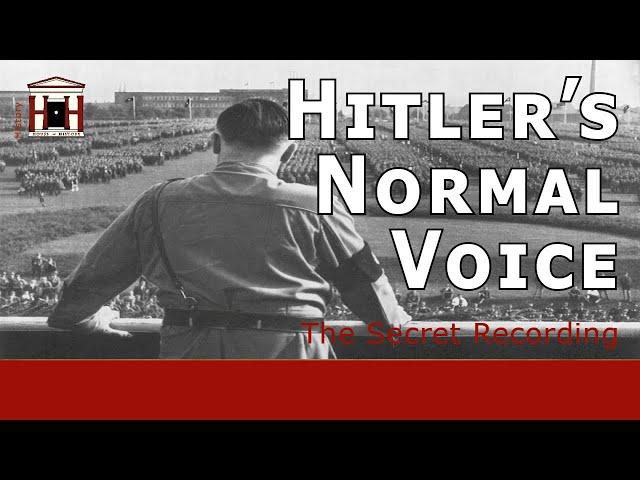 The Only Secret Recording of Hitler's Normal Voice | The Hitler-Mannerheim Recording