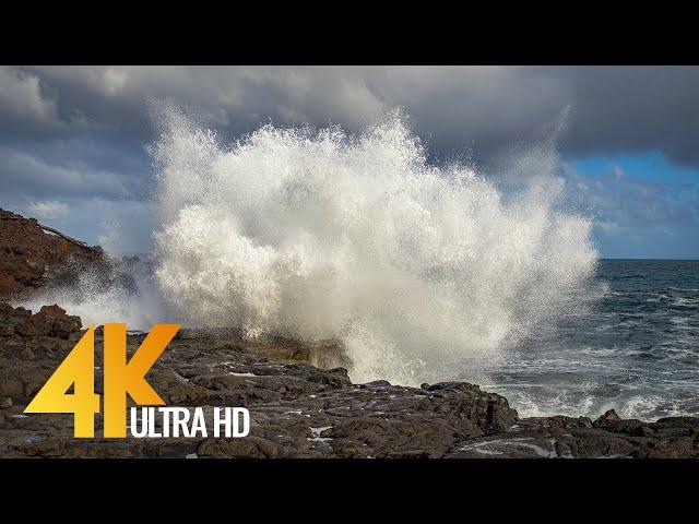 The Beauty and Tranquility of Big Island, Hawaii - 4K Nature Relax Video (Sound Of Ocean) - Part #1