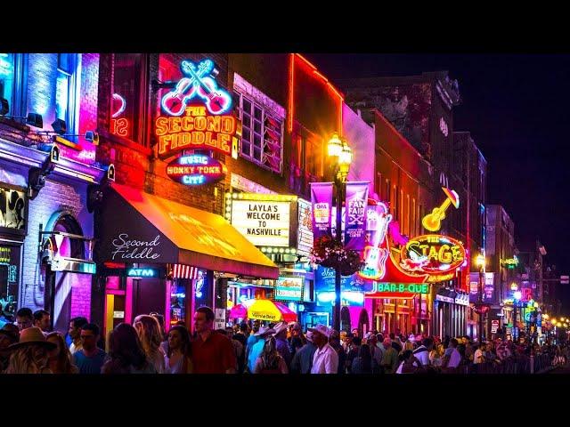 People Watching On The Honkey Tonk Highway, Nashville, Tennessee