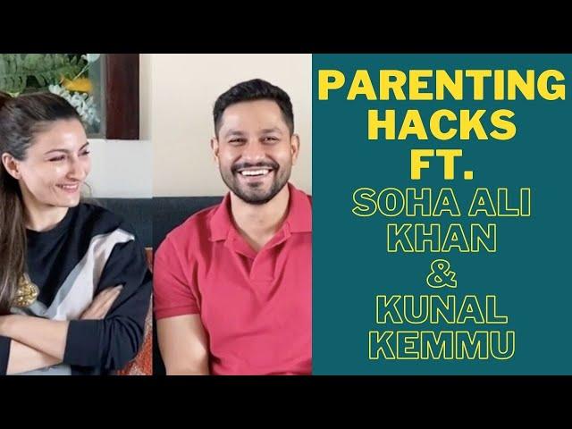 9 parenting hacks from Soha Ali Khan and Kunal Kemmu
