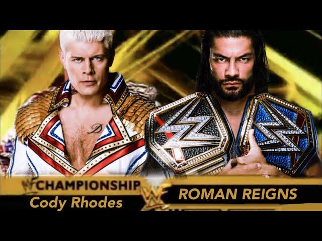 Roman Reigns vs Cody Rhodes - WrestleMania 17 Style Promo (My Way)