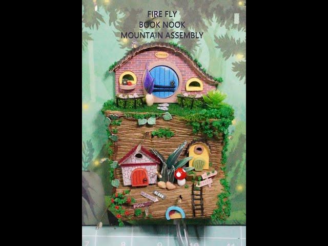 DIY Book Nook Kit Series Fire Fly Forest Craft Kit P10/3D Miniature Doll House Mountain Assembly