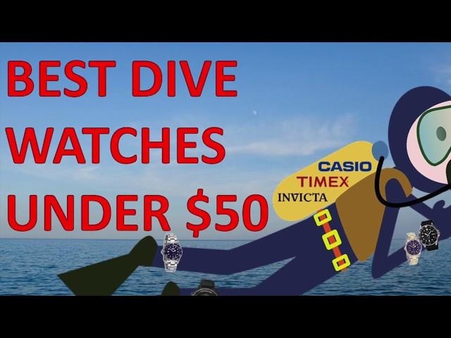 Best Dive Watches Under $50 on Amazon- Affordable Diver Watches -  Budget Watches