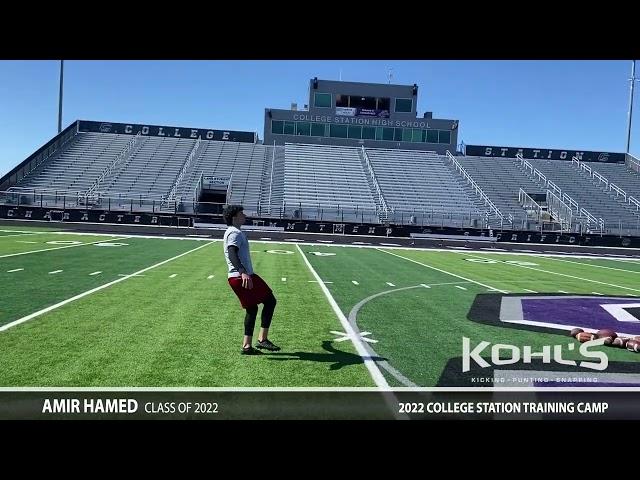 Amir Hamed 2022 College Station Training Camp