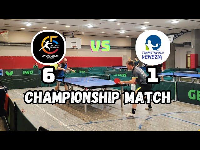 TT 5 CHERCHI VS TT VENEZIA CANNAREGIO | TABLE TENNIS CHAMPIONSHIP MATCH