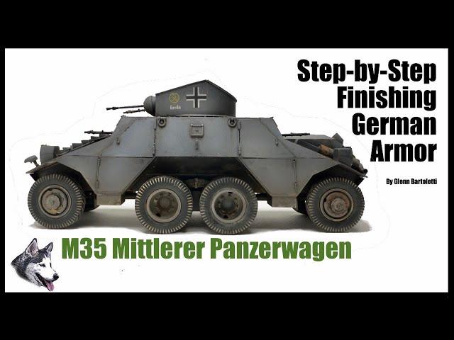 Build, paint and weather a M35 Mittlerer Panzerwagen in 1/35 scale.