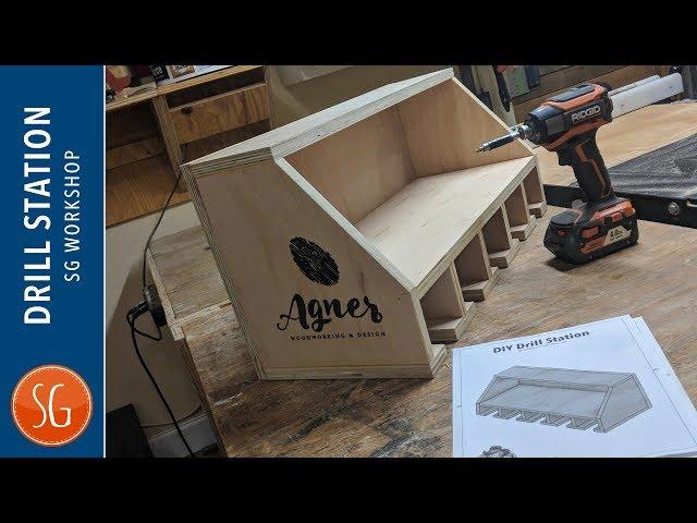 DIY Drill Charging Station // Plans // Southern Woodworkers Maker Swap 2018