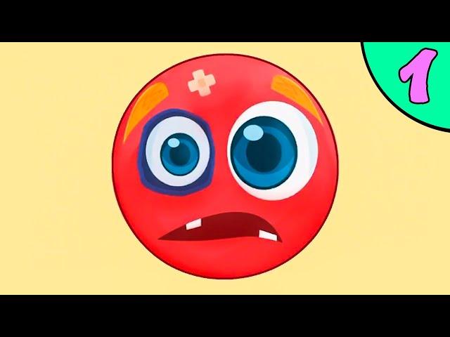 Несносный КРАСНЫЙ ШАР ГЛАЗАСТИК #1. Игра Red Ball на Игрули TV