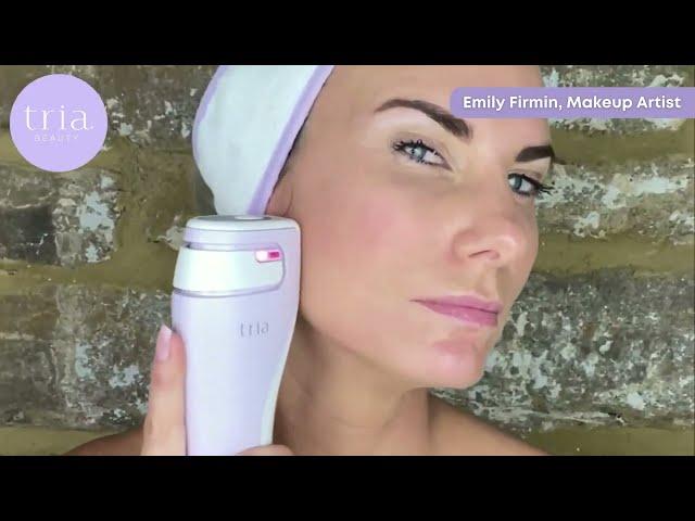 Tria Beauty Age Defying Laser - demonstrated by British MUA, Emily Firmin