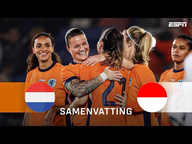  ORANJEVROUWEN BOEKEN GROOTSTE OVERWINNING OOIT!  | Samenvatting Nederland - Indonesië (vrouwen)