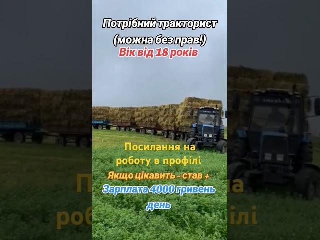 Робота в Україні #авто#шофер #водій #робота #житло #вакансии #мтз #тракторист #трактор #агрокомплекс