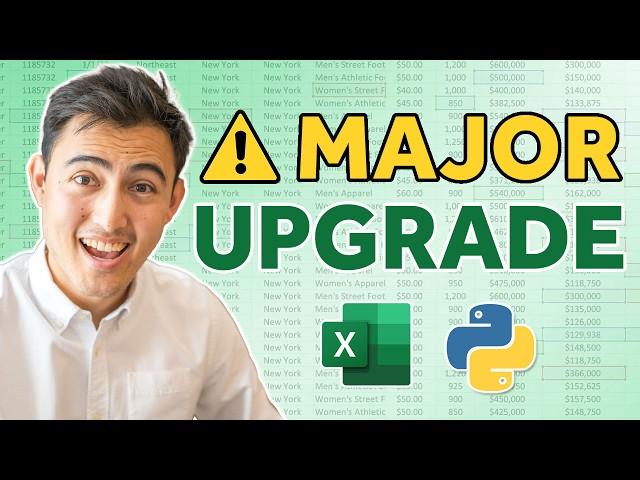 Python in Excel! MAJOR Upgrade for Data Analysis & Visualization