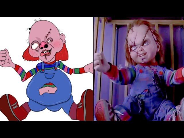 chucky creates his bride drawing memes | bride of chucky funny memes