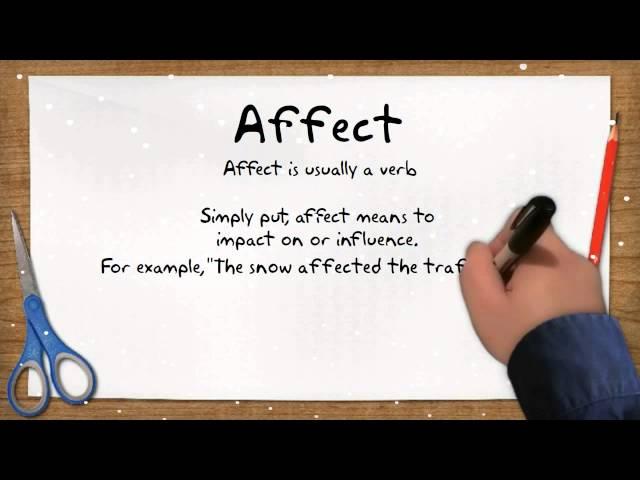 Affect versus Effect - Grammar Tips by Standoutbooks