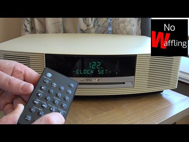 How to Set or Change Time on Bose Wave Music System - Beginners guide