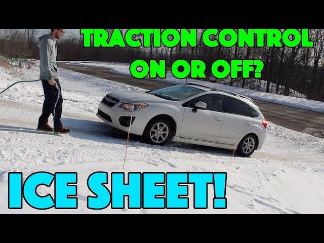 Subaru AWD vs Ice Hill - Will it Work? Traction Control Test