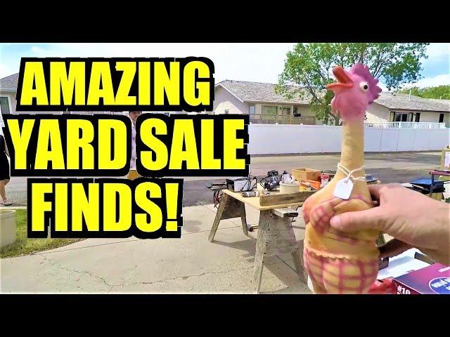 Ep197: AWESOME VINTAGE & ANTIQUE GARAGE SALE FINDS! - The ORIGINAL GoPro Garage Sale VLOG