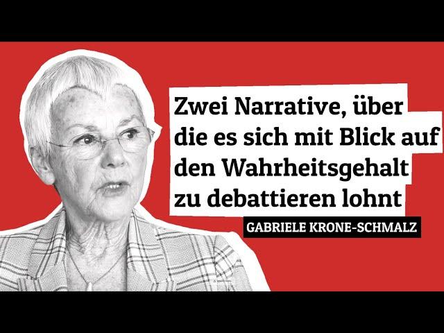 Kriegsbereitschaft und Gegnerdämonisierung ǀ Gabriele Krone-Schmalz