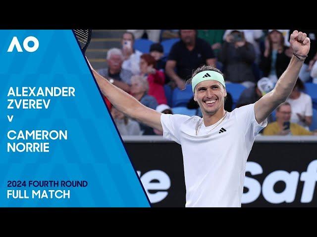 Alexander Zverev v Cameron Norrie Full Match | Australian Open 2024 Fourth Round